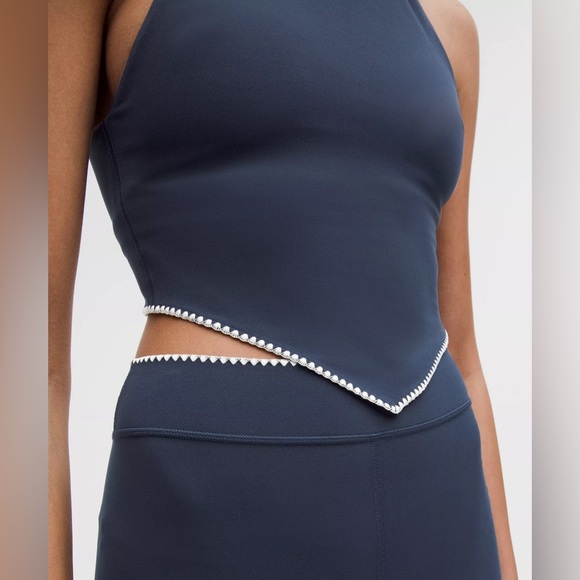 🆕💙 Lululemon Stitch Trim Halter Tank SOTM - Club Blue - Picture 2 of 9